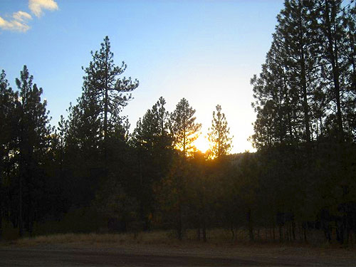 dusk, McLellan Conservation Area, Spokane County, Washington