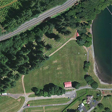2012 aerial view of Merwin Park, Cowlitz County, Washington