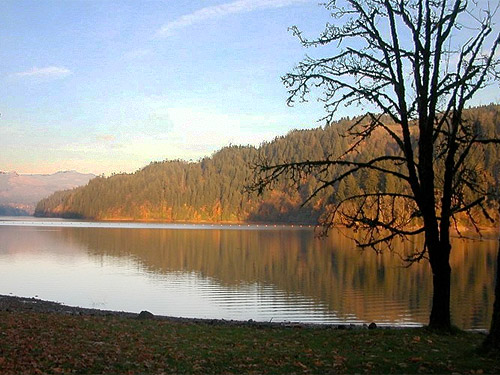 Lake Merwin from Merwin Park, Cowlitz County, Washington