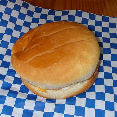 Mount Adams Burger at Mountain High Hamburgers, Easton, Washington