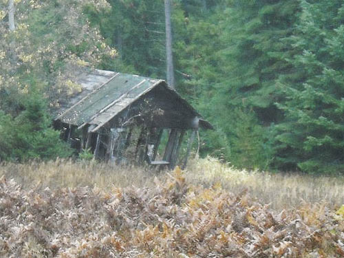 old shack, SE of Newman Lake, Spokane County, Washington