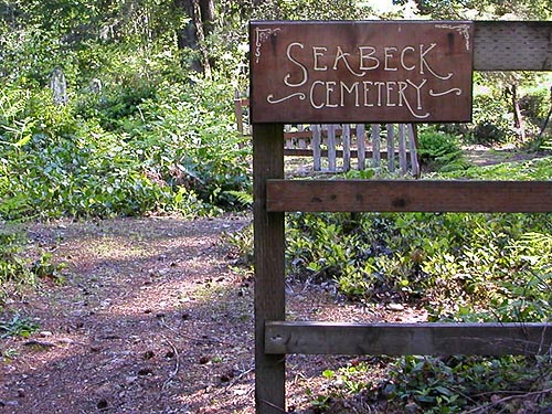 entrance sign, Seabeck Cemetery, Seabeck, Washington