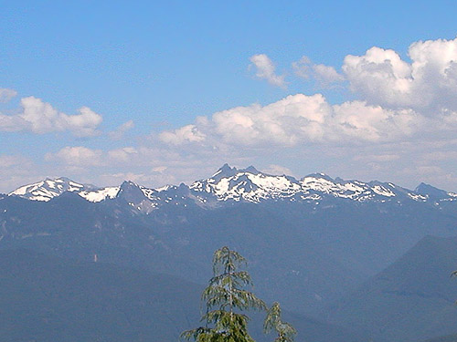 Mount Shuksan and Bacon Peak from North Mountain, Skagit County, Washington (near Darrington)