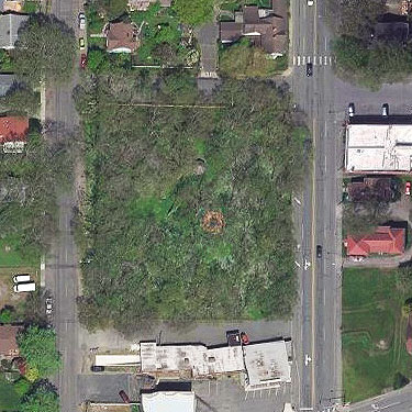 2016 aerial view of Smith Park, Oak Harbor, Whidbey Island, Washington