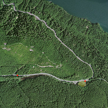 circa 2012 aerial photo of Olney Pass, Snohomish County, Washington