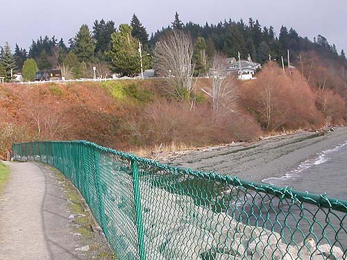 path from ferry dock to Saltair Beach Park, Kingston, Kitsap County, Washington
