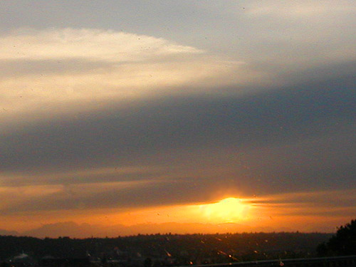 sunset from south Seattle, 16 June 2015
