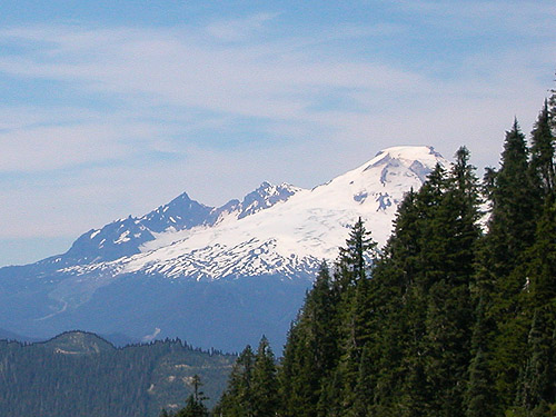 Mount Baker from trail to Sauk Mountain, Skagit County, Washington