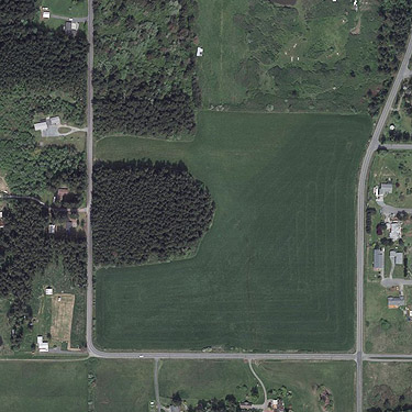 2011 aerial view of Scenic Heights Trust Land, Whidbey Island, Washington
