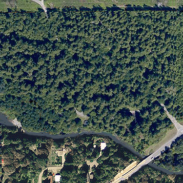2012 aerial photo of Squire Creek Park, Snohomish County, Washington
