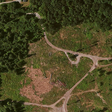 2011 aerial photo of proposed Van Wyck Park site, King Mountain, Whatcom County, Washington
