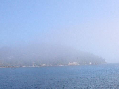 fog at Kingston Ferry Terminal, Kitsap County, Washington on 27 July 2016