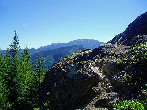 Mt. Townsend from rocky viewpoint on Mount Zion, Clallam County, Washington